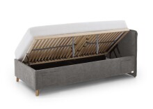 Polsterbett >Fun mit BK< Liegefläche 90x200cm, City Grau, Stellmaß: 103x90x215cm (BxHxT)