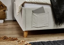 Polsterliege >Fun mit BK< Liegefläche 120x200cm, City Beige, Stellmaß: 133x90x215cm (BxHxT)