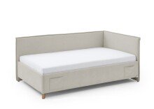 Polsterliege >Fun mit BK< Liegefläche 120x200cm, City Beige, Stellmaß: 133x90x215cm (BxHxT)