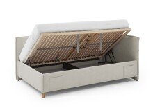 Polsterliege >Fun mit BK< Liegefläche 120x200cm, City Beige, Stellmaß: 133x90x215cm (BxHxT)