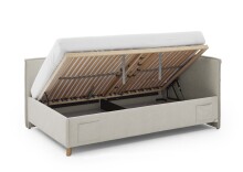 Polsterliege >Fun mit BK< Liegefläche 140x200cm, City Beige, Stellmaß: 153x90x215cm (BxHxT)