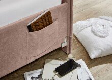 Polsterliege >Fun mit BK< Liegefläche 120x200cm, City Rose, Stellmaß: 133x90x215cm (BxHxT)