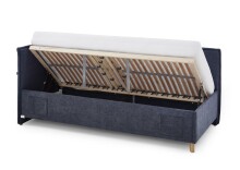 Polsterliege >Fun mit BK< Liegefläche 140x200cm, Dunkelblau, Stellmaß: 153x90x215cm (BxHxT)