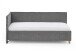 Polsterliege >Fun mit BK< Liegefläche 140x200cm, City Grau, Stellmaß: 153x90x215cm (BxHxT)