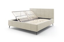 Polsterbett >Lizzano mit BK< Liegefläche 160x200cm, beige, Stellmaß: 178x115x219cm (BxHxT)