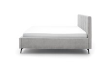 Polsterbett >Lizzano mit BK< Liegefläche 180x200cm, hellgrau, Stellmaß: 198x115x219cm (BxHxT)