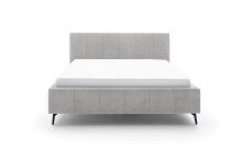 Polsterbett >Lizzano mit BK< Liegefläche 180x200cm, hellgrau, Stellmaß: 198x115x219cm (BxHxT)
