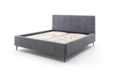 Polsterbett >Lizzano mit BK< Liegefläche 160x200cm, anthrazit, Stellmaß: 178x115x219cm (BxHxT)