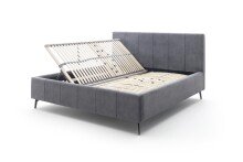 Polsterbett >Lizzano mit BK< Liegefläche 180x200cm, anthrazit, Stellmaß: 198x115x219cm (BxHxT)
