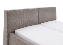 Polsterbett >Magnum< Liegefläche 180x200cm, taupe, Stellmaß: 212x95x229cm (BxHxT)