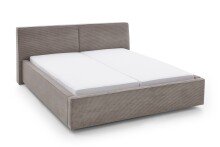 Polsterbett >Magnum< Liegefläche 180x200cm, taupe, Stellmaß: 212x95x229cm (BxHxT)