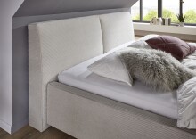 Polsterbett >Magnum< Liegefläche 180x200cm, beige, Stellmaß: 212x95x229cm (BxHxT)