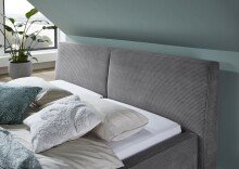 Polsterbett >Magnum mit BK< Liegefläche 160x200cm, grau, Stellmaß: 192x95x229cm (BxHxT)