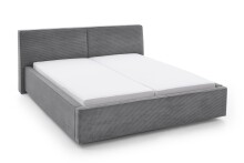 Polsterbett >Magnum mit BK< Liegefläche 180x200cm, grau, Stellmaß: 212x95x229cm (BxHxT)