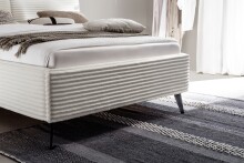 Polsterbett >Matera< Liegefläche 140x200cm, hellbeige, Stellmaß: 167x107x221cm (BxHxT)