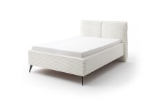 Polsterbett >Matera< Liegefläche 140x200cm, hellbeige, Stellmaß: 167x107x221cm (BxHxT)