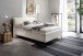 Polsterbett >Matera< Liegefläche 140x200cm, hellbeige, Stellmaß: 167x107x221cm (BxHxT)