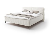 Polsterbett >Matera< Liegefläche 160x200cm, hellbeige, Stellmaß: 187x107x221cm (BxHxT)