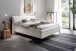 Polsterbett >Matera< Liegefläche 180x200cm, hellbeige, Stellmaß: 207x107x221cm (BxHxT)