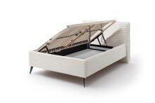 Polsterbett >Matera mit BK< Liegefläche 140x200cm, hellbeige, Stellmaß: 167x107x221cm (BxHxT)