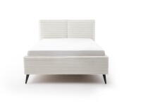 Polsterbett >Matera mit BK< Liegefläche 140x200cm, hellbeige, Stellmaß: 167x107x221cm (BxHxT)