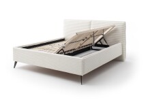 Polsterbett >Matera mit BK< Liegefläche 160x200cm, hellbeige, Stellmaß: 187x107x221cm (BxHxT)