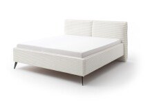 Polsterbett >Matera mit BK< Liegefläche 160x200cm, hellbeige, Stellmaß: 187x107x221cm (BxHxT)