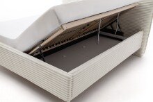 Polsterbett >Matera mit BK< Liegefläche 160x200cm, hellbeige, Stellmaß: 187x107x221cm (BxHxT)