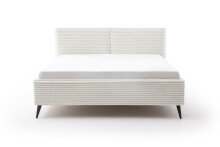 Polsterbett >Matera mit BK< Liegefläche 180x200cm, hellbeige, Stellmaß: 207x107x221cm (BxHxT)