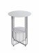 Beistelltisch >54185< in grau (Coolgrey), Metall - 49x36cm (HxD)