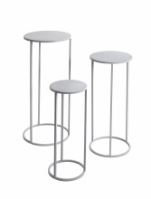 Blumentisch >54186< (3-teilig) in grau (Coolgrey),...