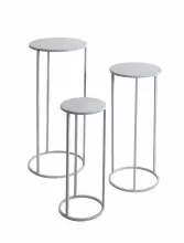Blumentisch >54186< (3-teilig) in grau (Coolgrey),...