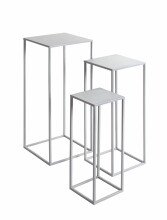 Blumentisch >54187< (3-teilig) in grau (Coolgrey),...