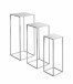 Blumentisch >54187< (3-teilig) in grau (Coolgrey), Metall - 18x50x18cm (BxHxT)