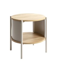 Beistelltisch >59135< in eiche Dekor, Kaschmirgrau...