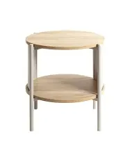 Beistelltisch >59135< in eiche Dekor, Kaschmirgrau - 44x44cm (HxD)