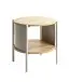 Beistelltisch >59135< in eiche Dekor, Kaschmirgrau - 44x44cm (HxD)