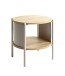 Beistelltisch >59135< in eiche Dekor, Kaschmirgrau - 44x44cm (HxD)