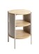 Beistelltisch >59136< in Eiche Dekor / Kaschmirgrau - 60x44cm (HxD)
