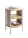 Beistelltisch >59136< in Eiche Dekor / Kaschmirgrau - 60x44cm (HxD)