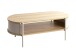 Couchtisch >59137< in Eiche Dekor, Kaschmirgrau - 100x37x54cm (BxHxT)