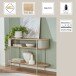 Konsole >59138< in Eiche Dekor / Kaschmirgrau - 110x76x39cm (BxHxT)