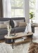 Couchtisch >59537< in Eiche Dekor, schwarz  - 100x37x54cm (BxHxT)