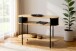 Konsole >59538< in eiche Dekor / schwarz  - 110x76x39cm (BxHxT)
