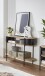 Konsole >59538< in eiche Dekor / schwarz  - 110x76x39cm (BxHxT)