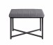 Sitzbank >59559< in grau, schwarz, Metall, Textilgewebe - 59x46x39cm (BxHxT)