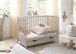 Babybett >TEFFY< in Kaschmir, Nadelholz massiv - 74x84x145cm (BxHxT)
