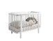 Babybett >PEPPINI< in weiß, Nadelholz massiv - 74x84x145cm (BxHxT)