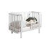 Babybett >PEPPINI< in weiß, Nadelholz massiv - 74x84x145cm (BxHxT)