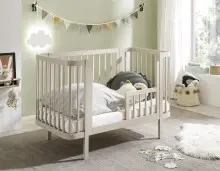Babybett >PEPPINI< in Kaschmir, Nadelholz massiv -...